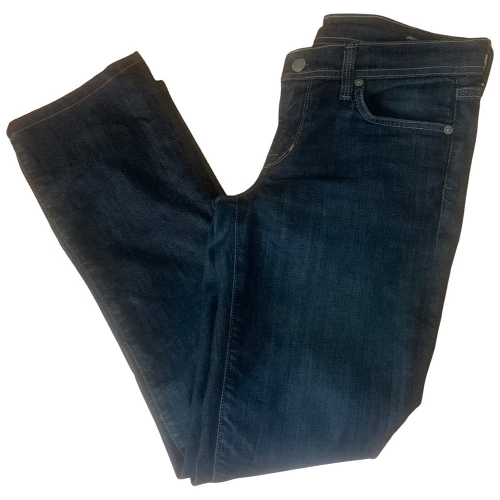 CITIZENS OF HUMANITY Ava Low Rise Straight Dark Denim Jeans With Stretch Size 28 - Picture 14 of 15